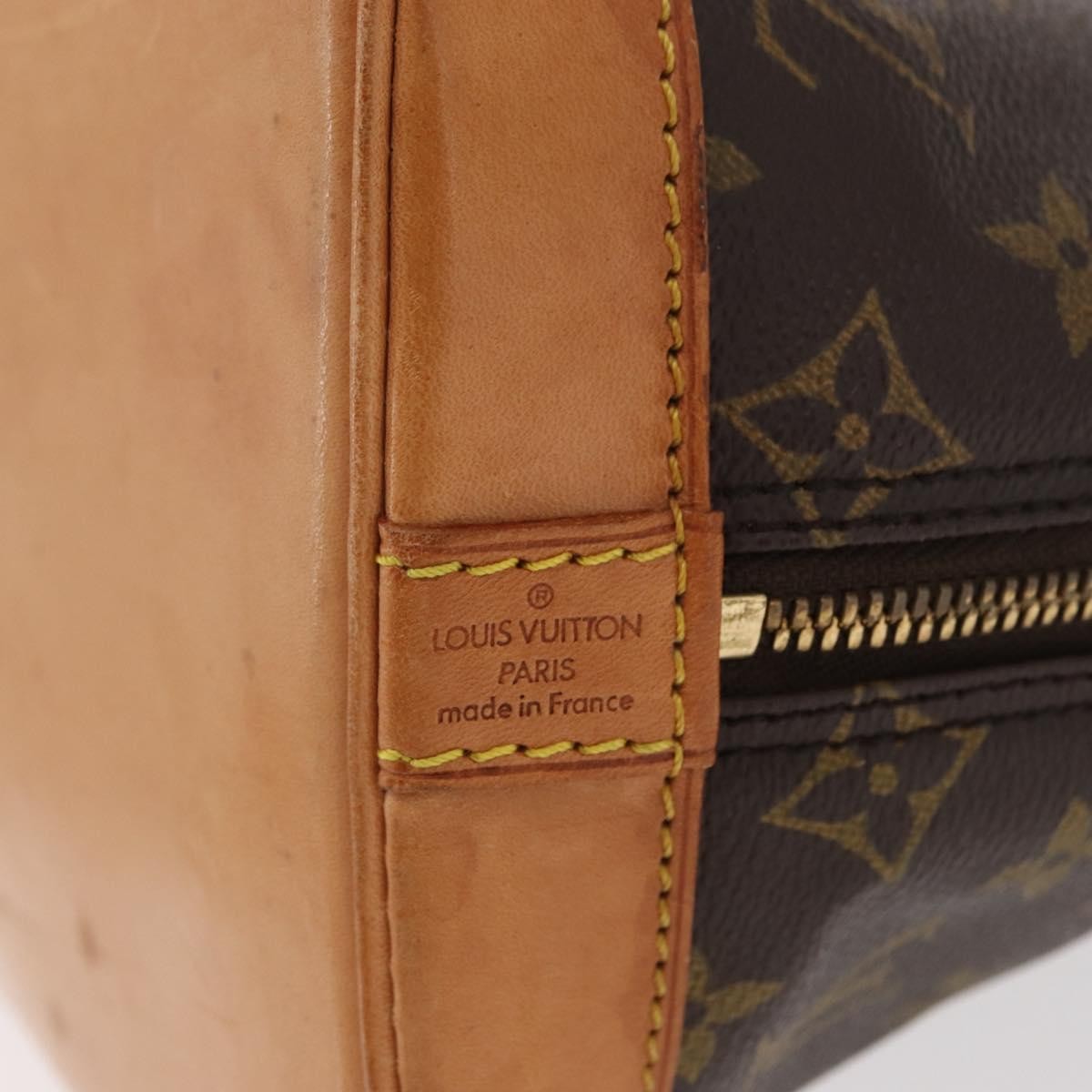 Louis Vuitton Alma Handbag Monogram Canvas, BROWN, CANVAS, Handbag