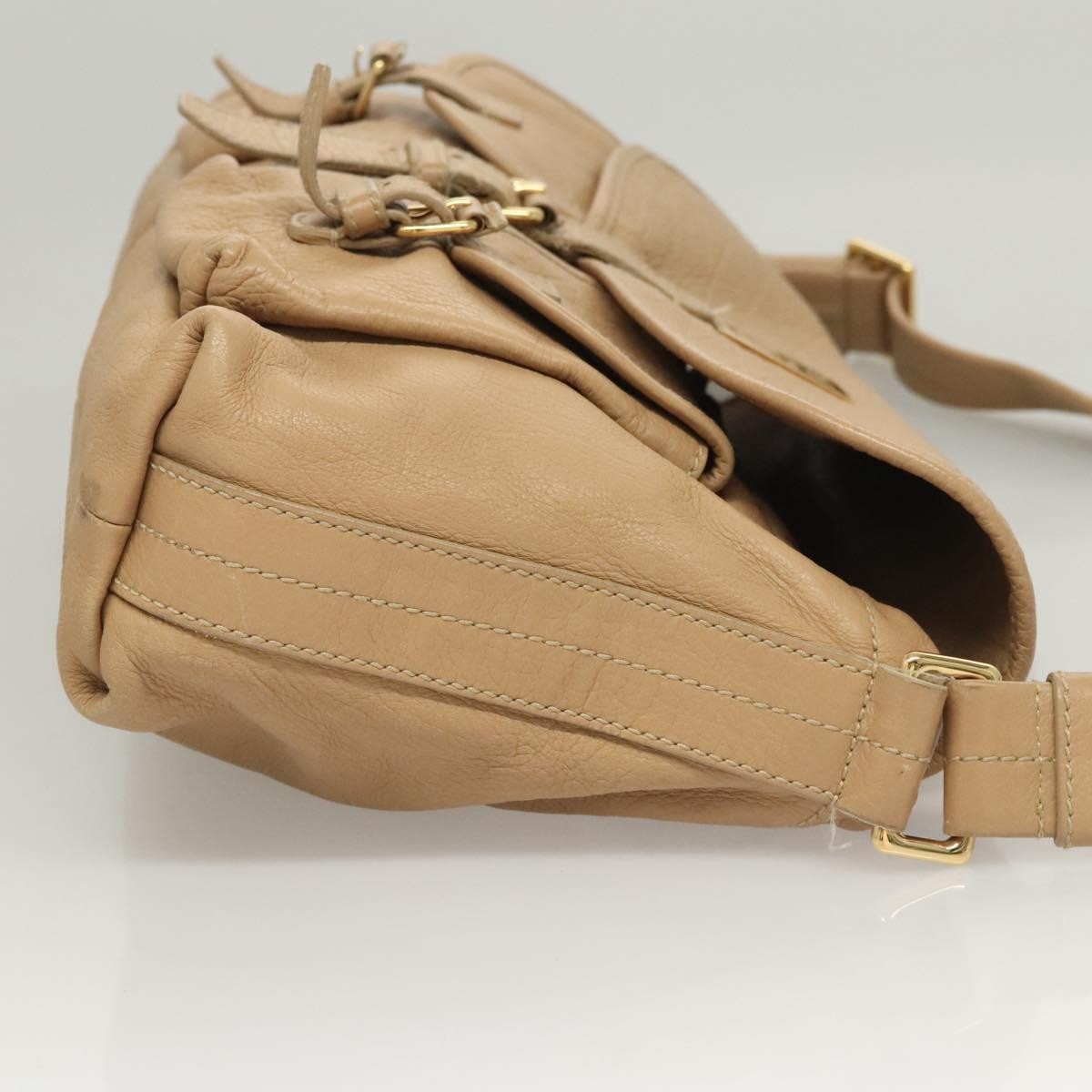 Bvlgari Shoulder bag Leather, BEIGE, LEATHER, Shoulder bag