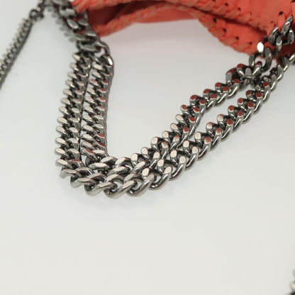 Stella McCartney Falabella Fold Over Bag Faux Suede, ORANGE, SUEDE, Shoulder bag