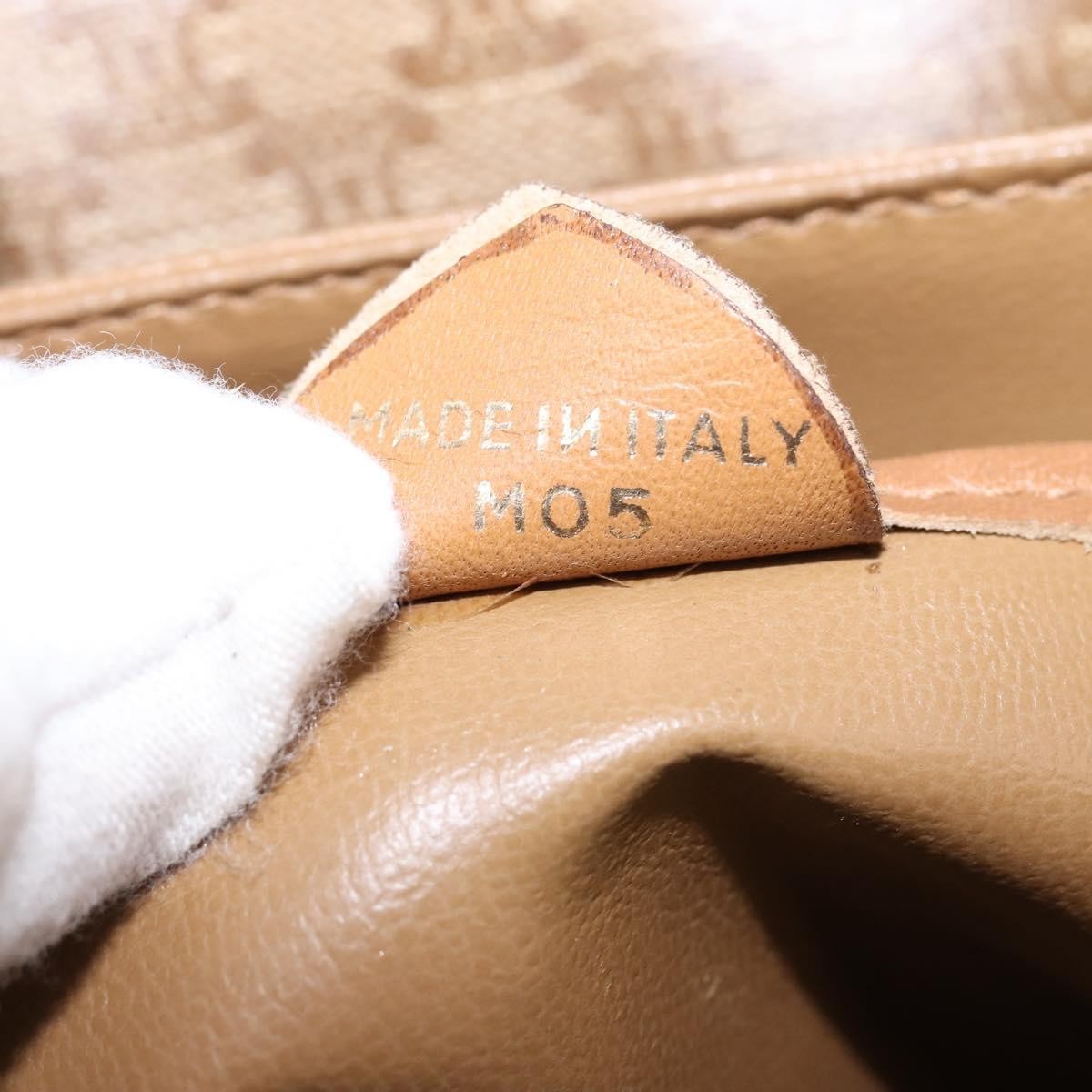 Celine Macadam Shoulder Bag PVC Leather, BEIGE, CANVAS, Shoulder bag