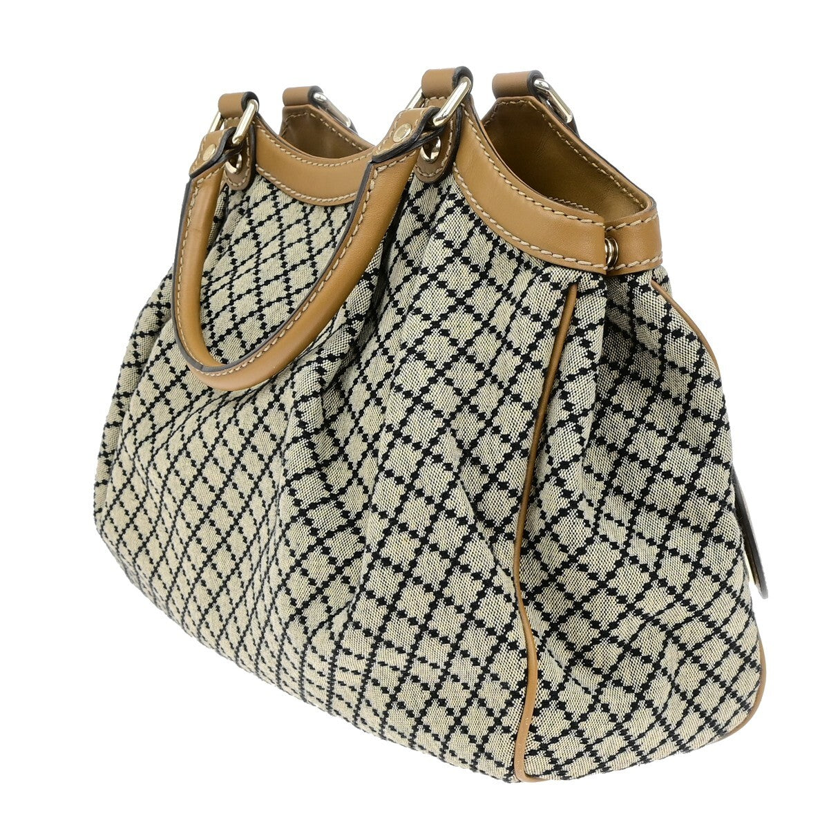 Gucci Sukey Tote Diamante Canvas, BROWN, CANVAS, Shoulder bag