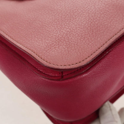 Miu Miu Madras Convertible Lock Tote Leather, PINK, LEATHER, Handbag