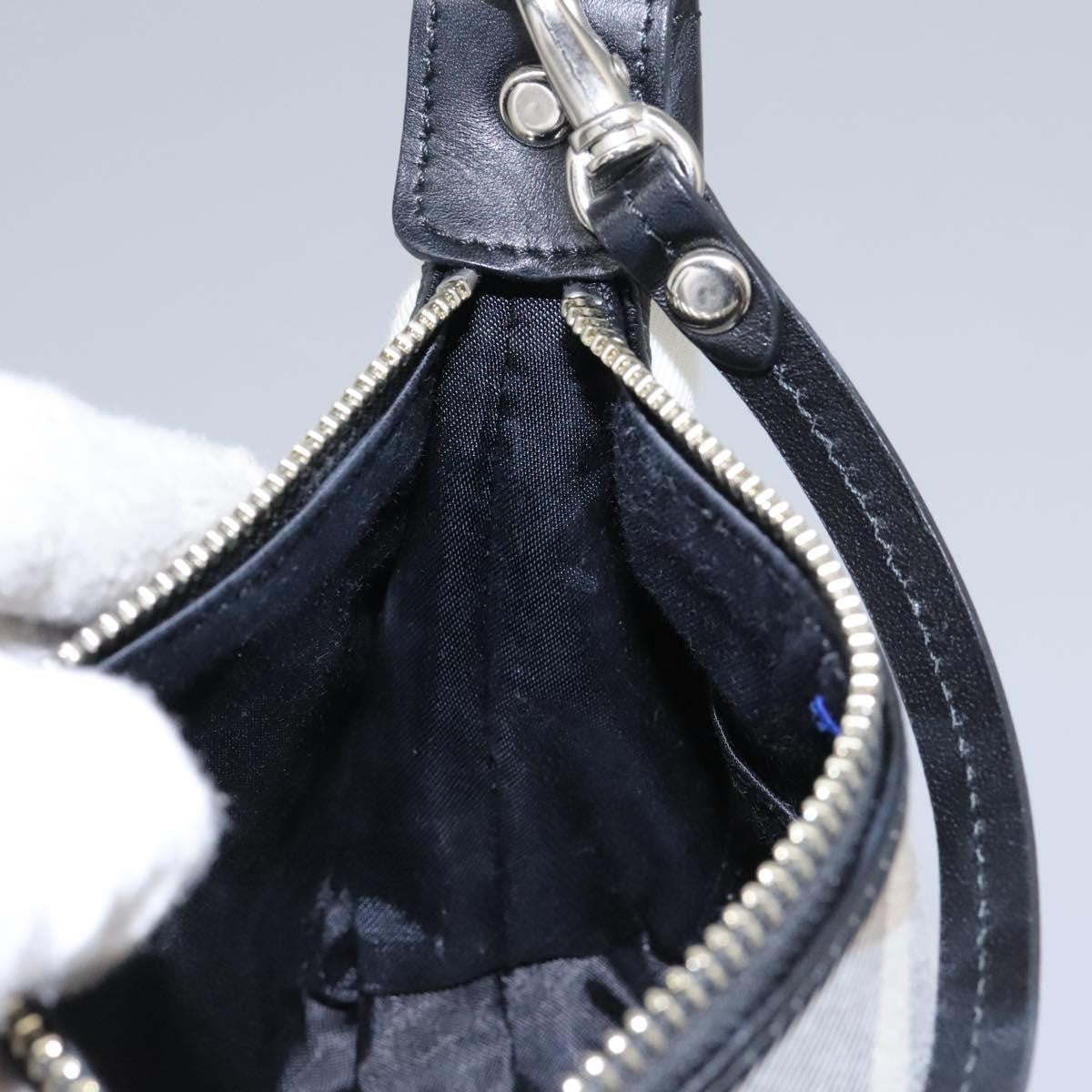 Burberry Nova check Pochette Nylon, GRAY, CANVAS, Clutche & pouche