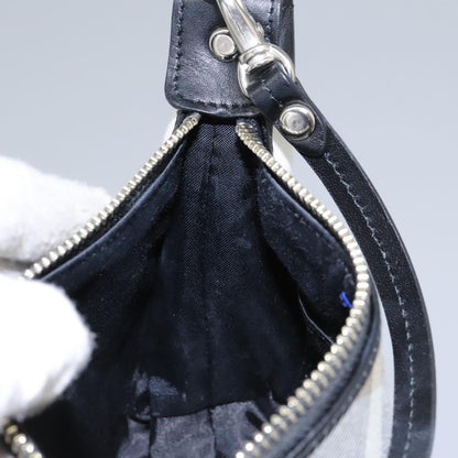 Burberry Nova check Pochette Nylon, GRAY, CANVAS, Clutche & pouche