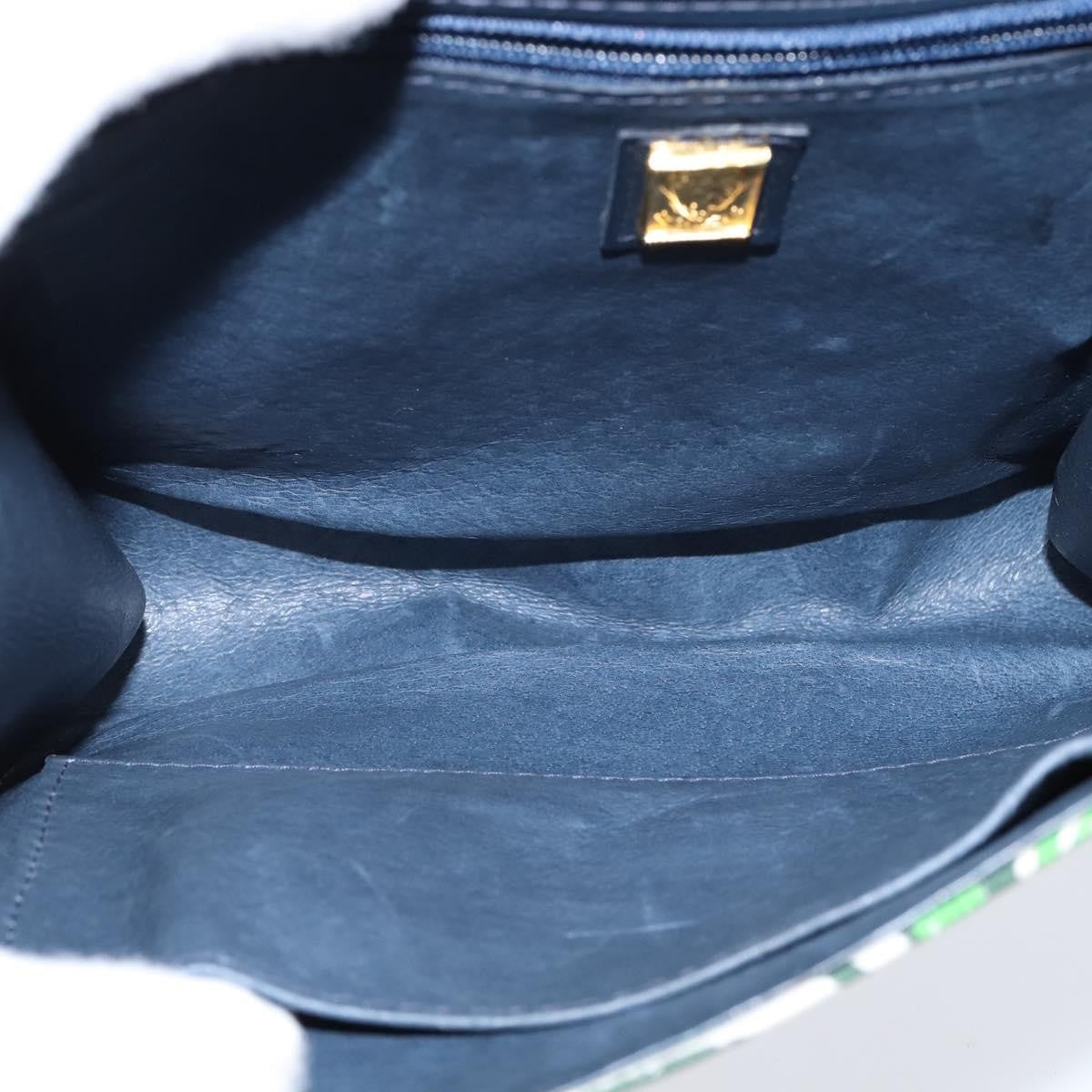 Gucci Vintage Flap Crossbody Bag GG Coated Canvas and Leather, MULTICOLOUR, CANVAS, Shoulder bag