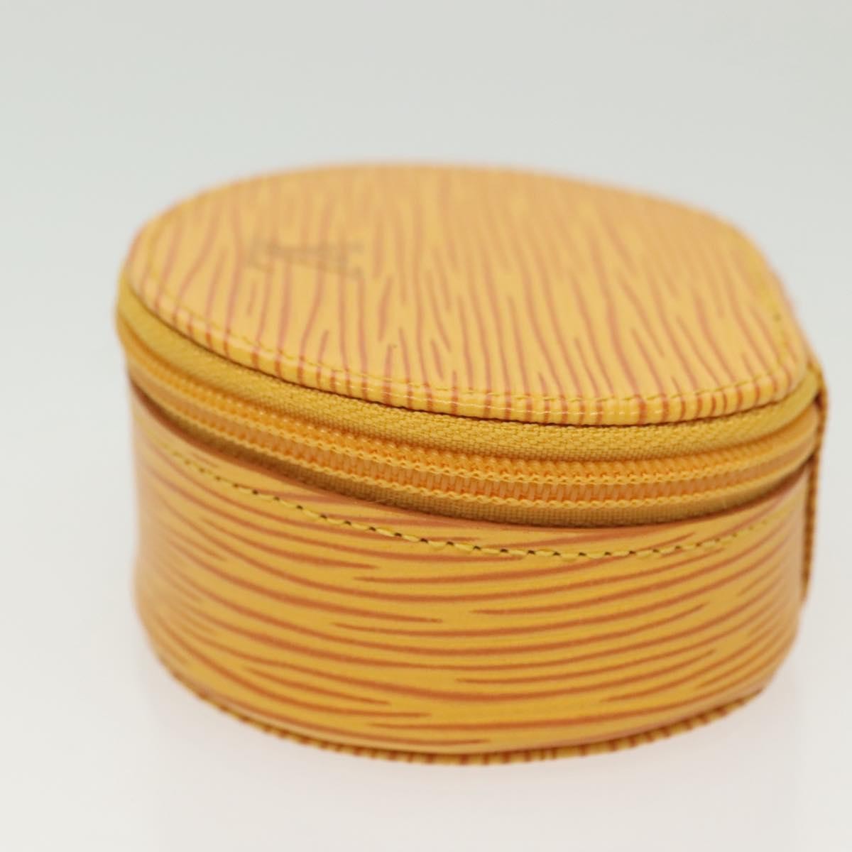 Louis Vuitton Ecrin Bijoux Pouch Epi Leather, YELLOW, LEATHER, Clutche & pouche