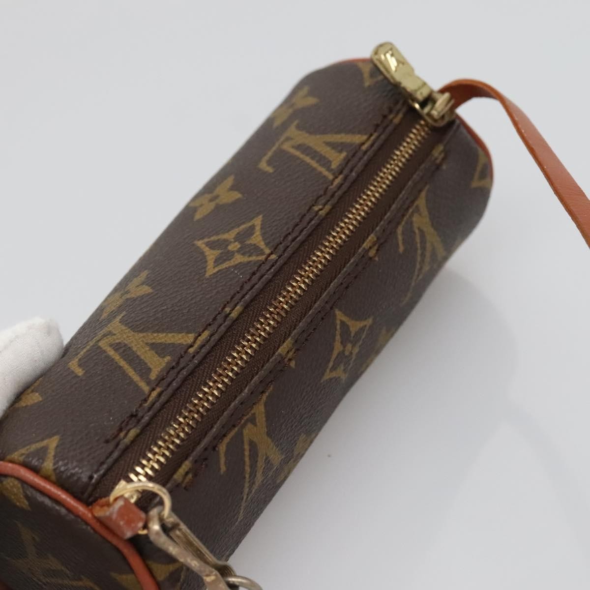 Louis Vuitton Papillon Pochette Monogram Canvas, BROWN, CANVAS, Clutche & pouche
