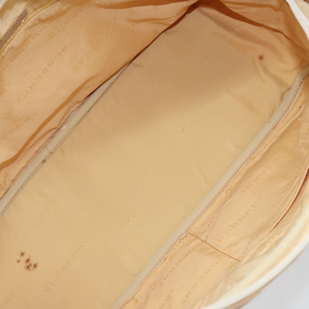 Burberry Vintage Handbag Canvas, WHITE, CANVAS, Handbag