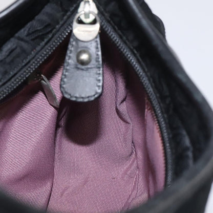 Salvatore Ferragamo Shoulder Bag Canvas, BLACK, CANVAS, Shoulder bag