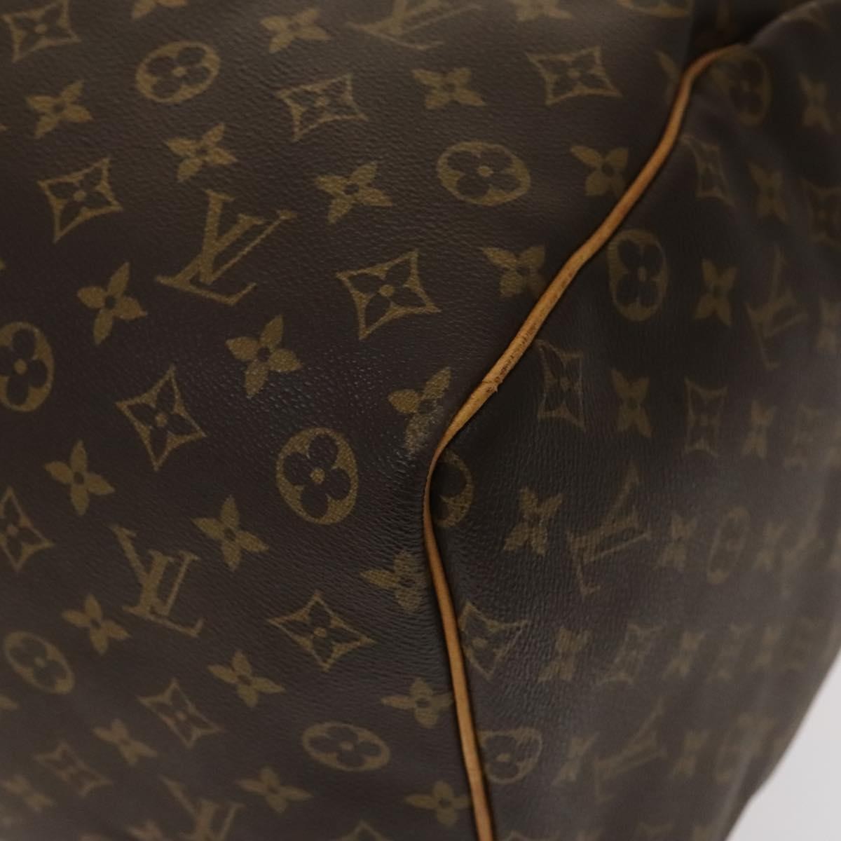 Louis Vuitton Keepall Bag Monogram Canvas, BROWN, CANVAS, Travel bag