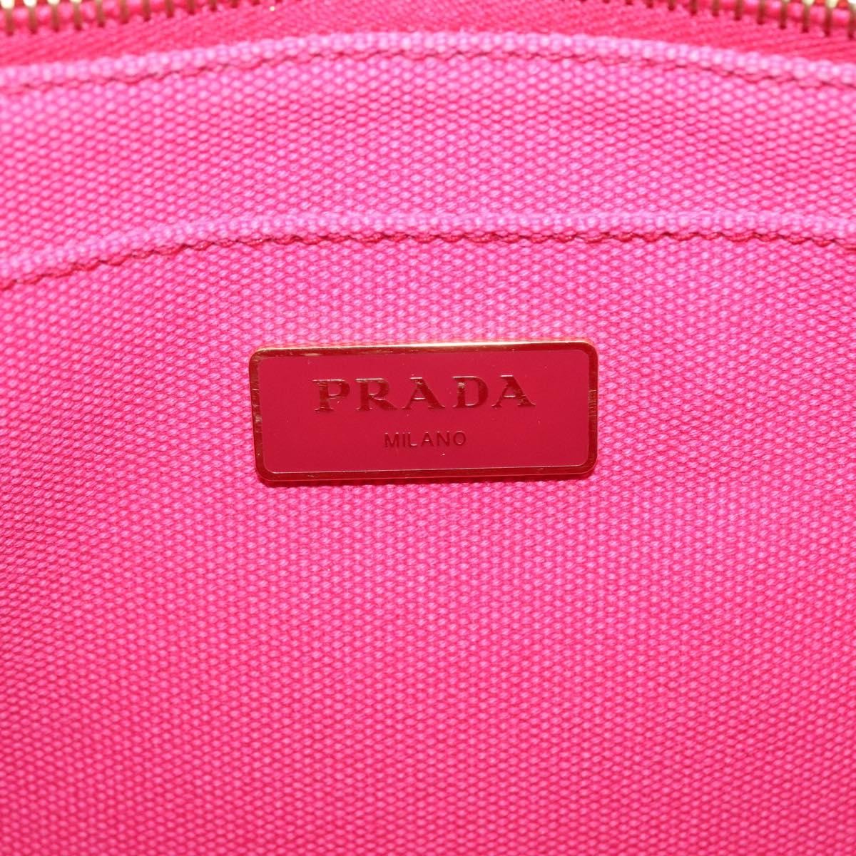 Prada Canapa Convertible Tote Canvas, PINK, CANVAS, Tote bag