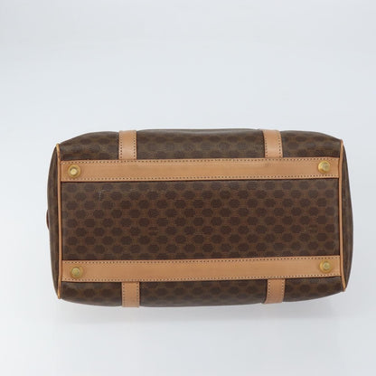 Celine Vintage Macadam Boston bag Canvas, BROWN, CANVAS, Travel bag