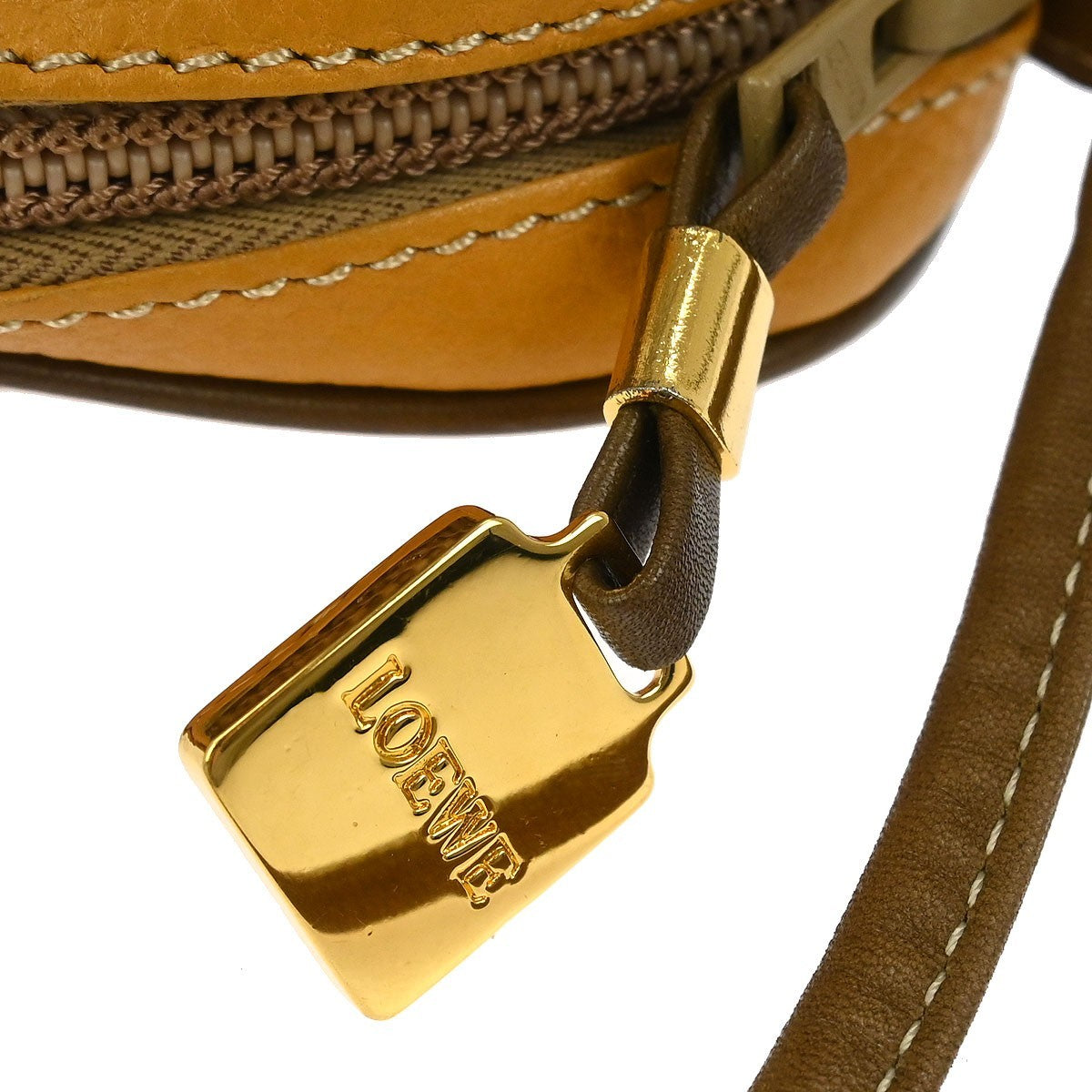 Loewe Vintage Shoulder Bag Leather, BROWN, LEATHER, Shoulder bag