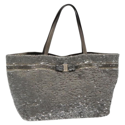 Salvatore Ferragamo Vala tote Nylon, SILVER, NYLON, Tote bag