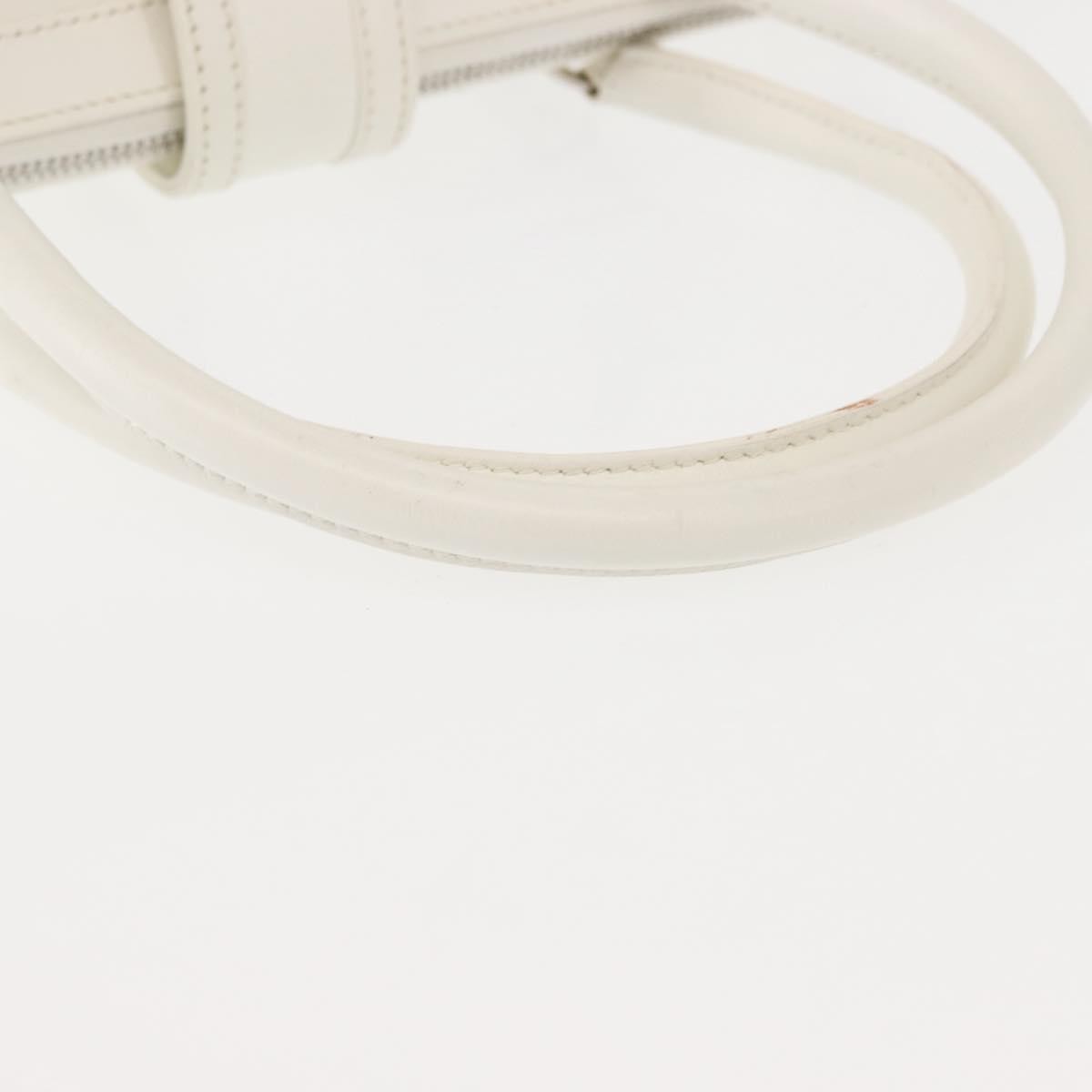 Christian Dior Vintage Handbag Leather, WHITE, LEATHER, Handbag