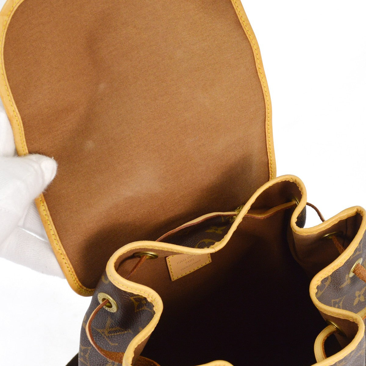 Louis Vuitton Bosphore Backpack Monogram Canvas, BROWN, CANVAS, Backpack