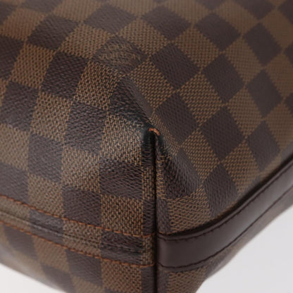 Louis Vuitton Illovo Handbag Damier, BROWN, CANVAS, Shoulder bag