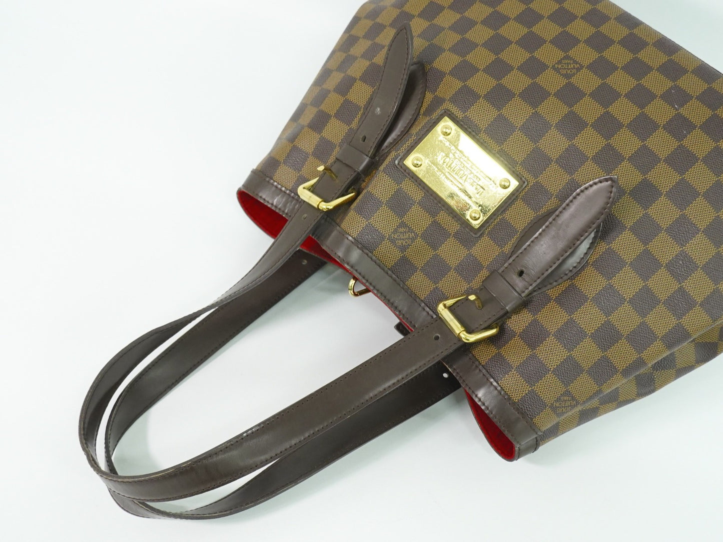 Louis Vuitton Hampstead Handbag Damier, Brown, Canvas, Shoulder Bag