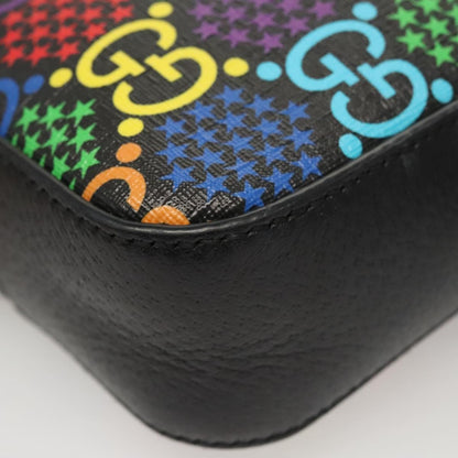 Gucci Front Zip Messenger Bag Psychedelic Print GG Coated Canvas, MULTICOLOUR, CANVAS, Shoulder bag