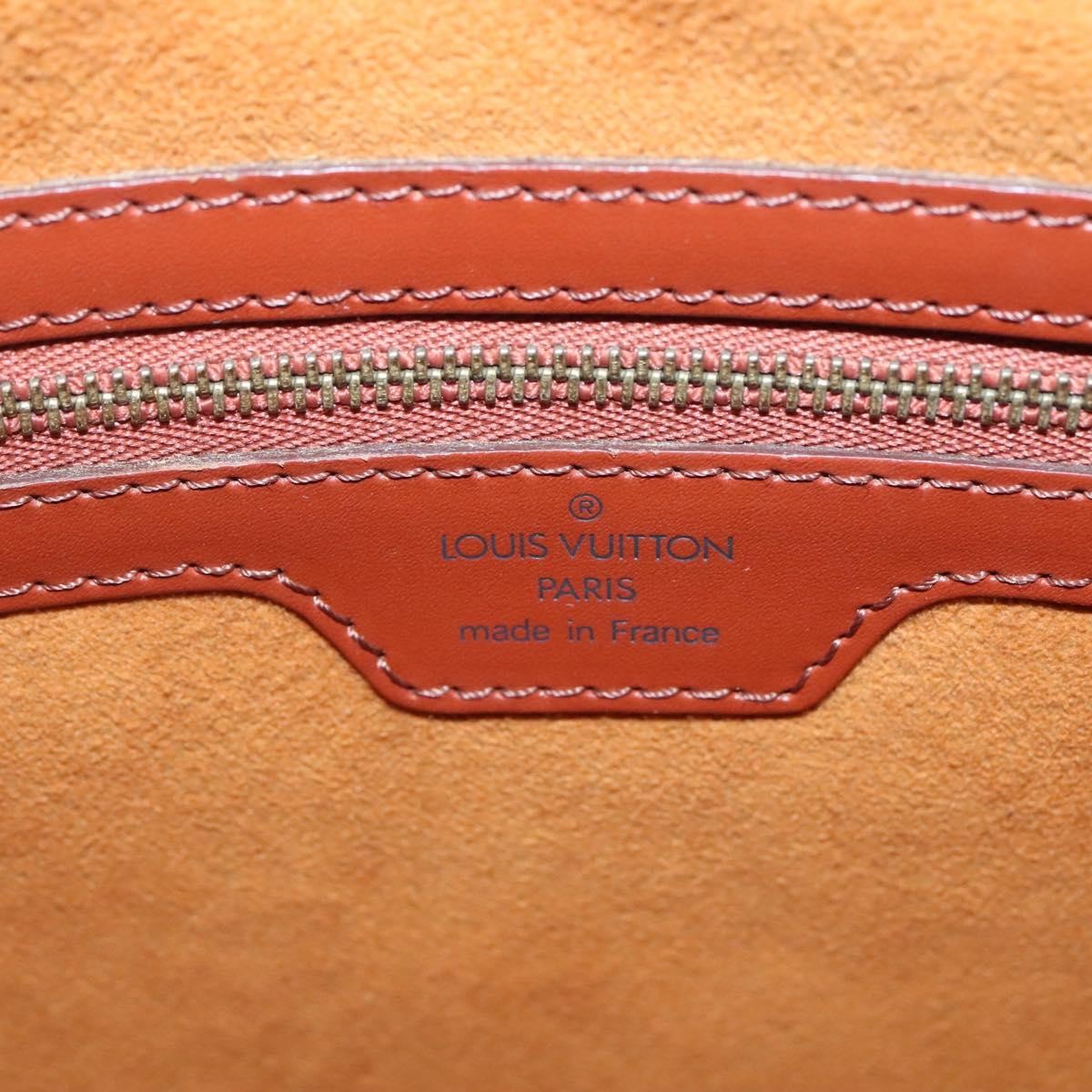 Louis Vuitton Lussac Handbag Epi Leather, BROWN, LEATHER, Shoulder bag