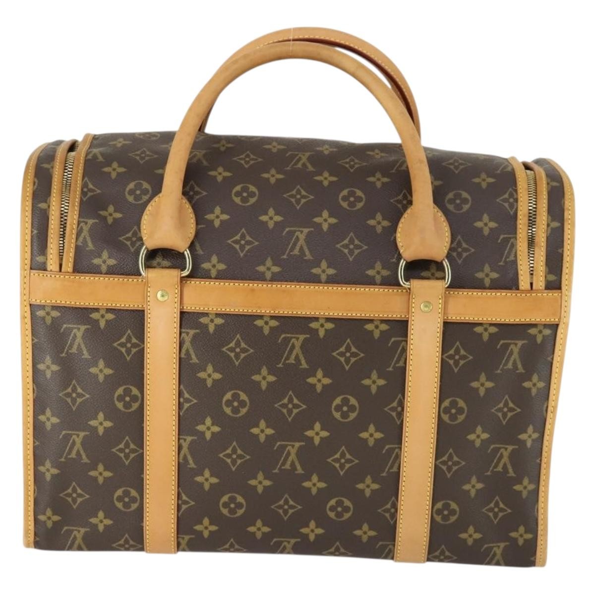 Louis Vuitton Dog Carrier Bag Monogram Canvas, Brown, Canvas, Travel Bag