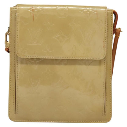 Louis Vuitton Mott Handbag Monogram Vernis, Beige, Patent Leather, Clutch