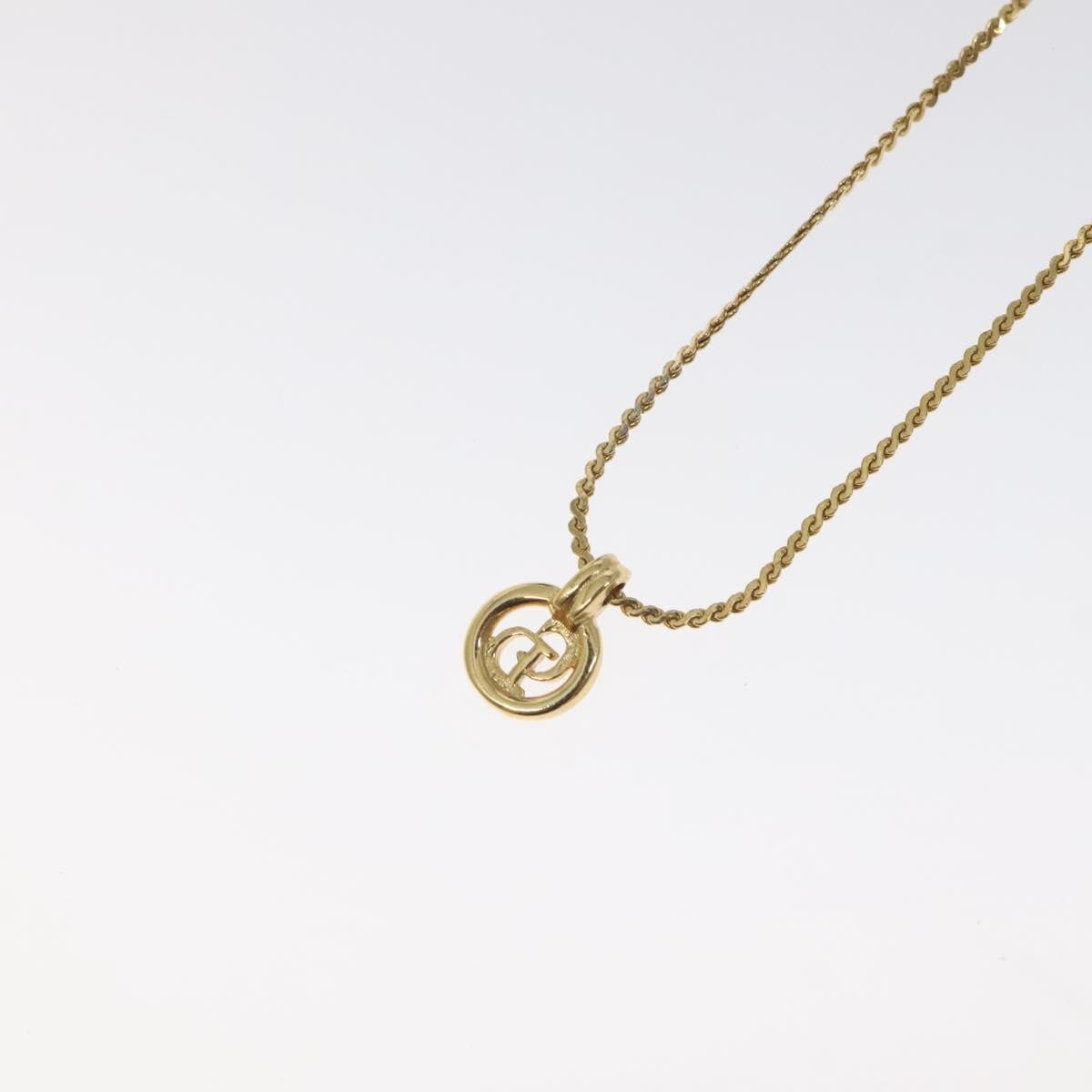 Christian Dior CD Pendant Necklace Gold-plated, GOLD, GOLD_PLATED, Necklace
