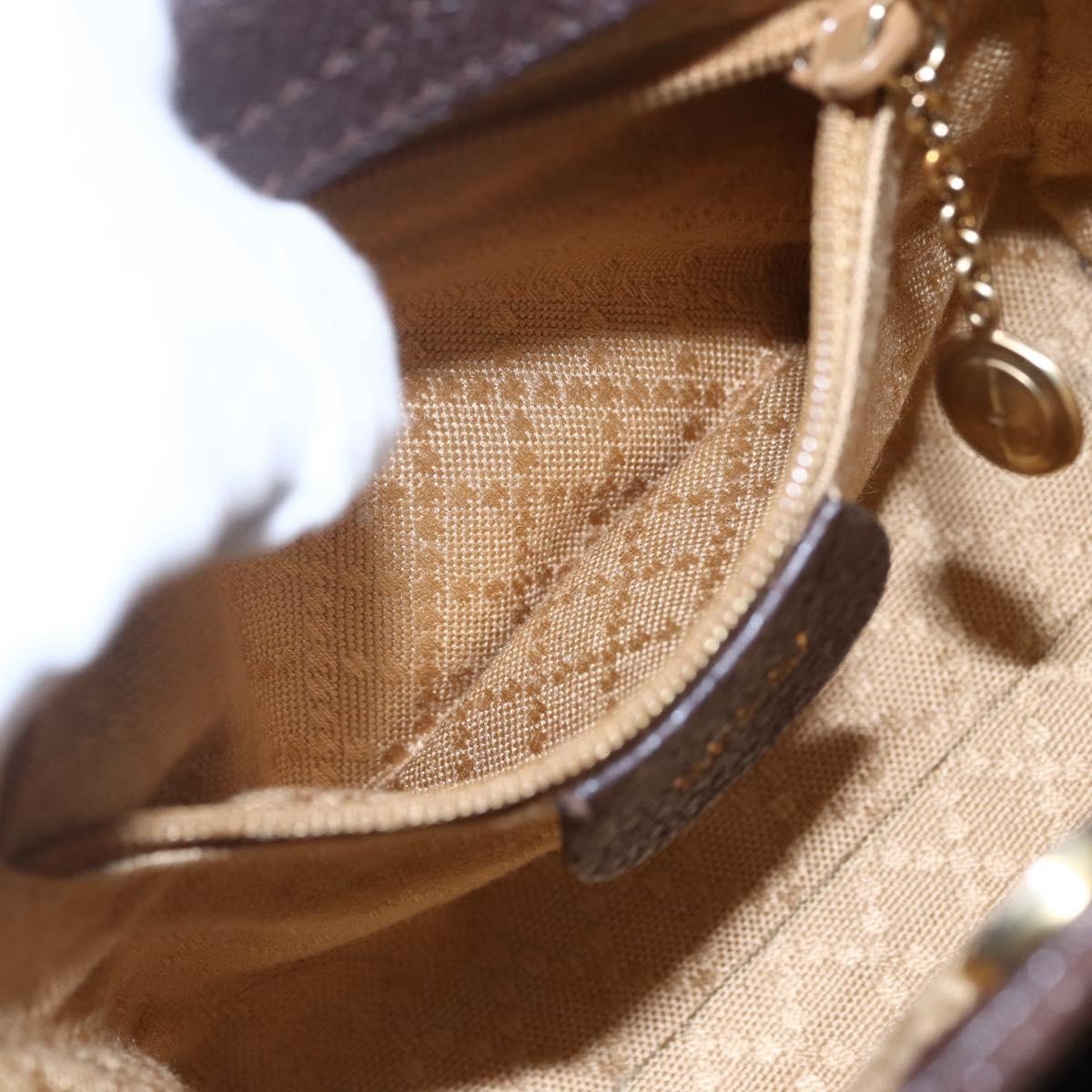 Gucci Vintage Bamboo Front Pocket Tote Suede, BROWN, SUEDE, Handbag