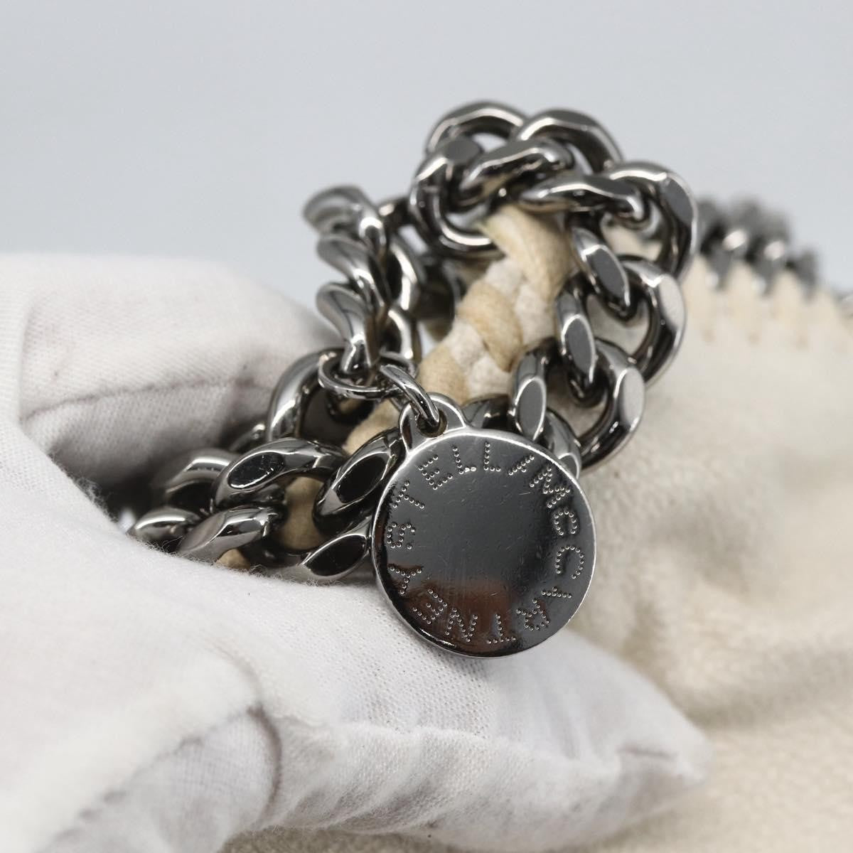 Stella McCartney Falabella Fold Over Crossbody Bag Shaggy Deer, WHITE, POLYESTER, Handbag