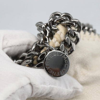 Stella McCartney Falabella Fold Over Crossbody Bag Shaggy Deer, WHITE, POLYESTER, Handbag