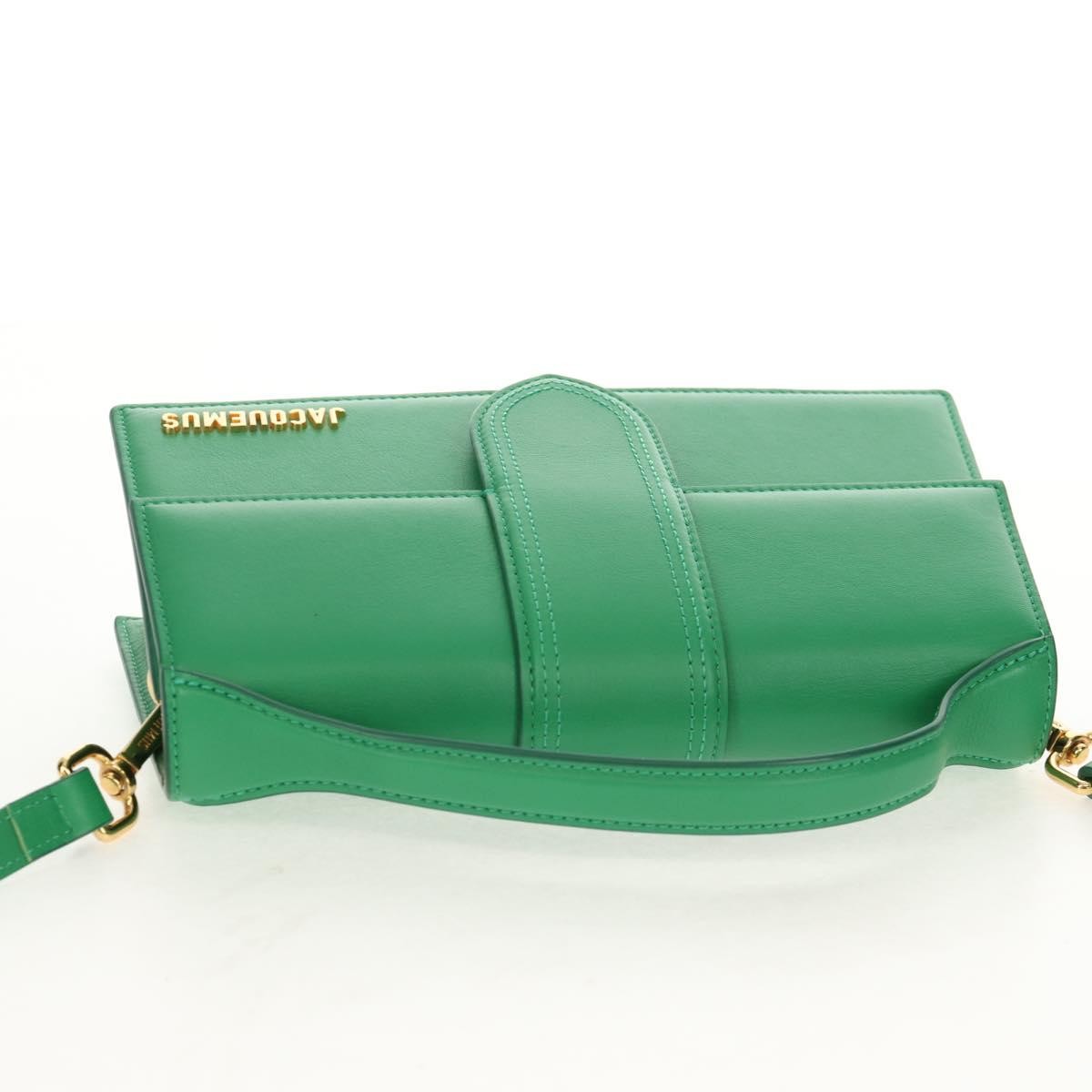 Jacquemus Le Bambinou Flap Bag Leather, GREEN, LEATHER, Handbag