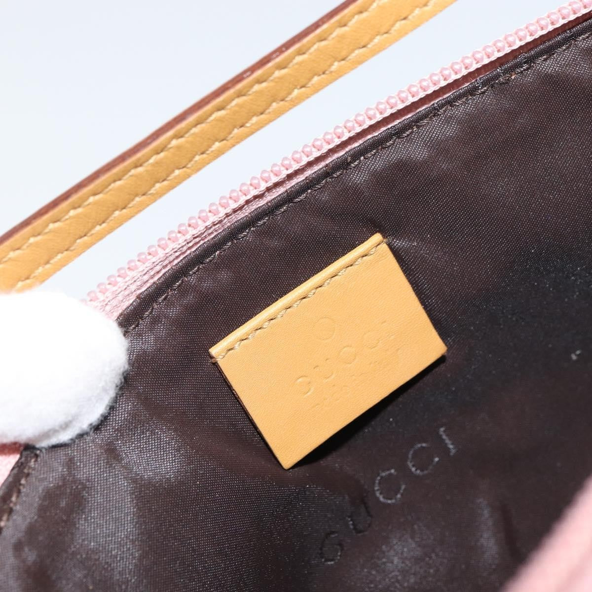 Gucci Vintage clutch Bag Leather, PINK, SUEDE, Clutche & pouche