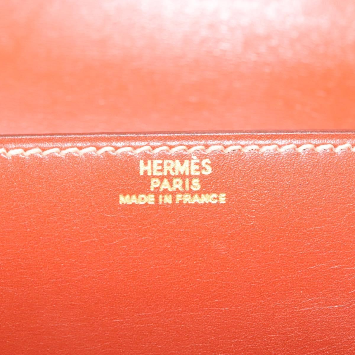 Hermes Pochette Green Waist Bag Leather, BROWN, LEATHER, Clutche & pouche