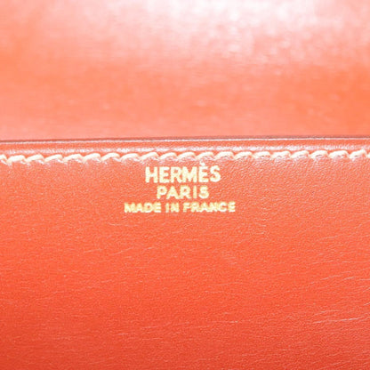 Hermes Pochette Green Waist Bag Leather, BROWN, LEATHER, Clutche & pouche
