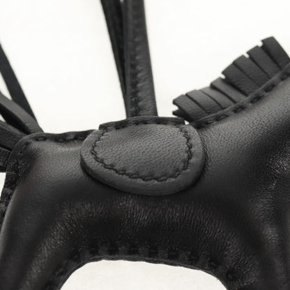Hermes So Black GriGri Rodeo Bag Charm Leather, BLACK, LEATHER, Charms and Keychains
