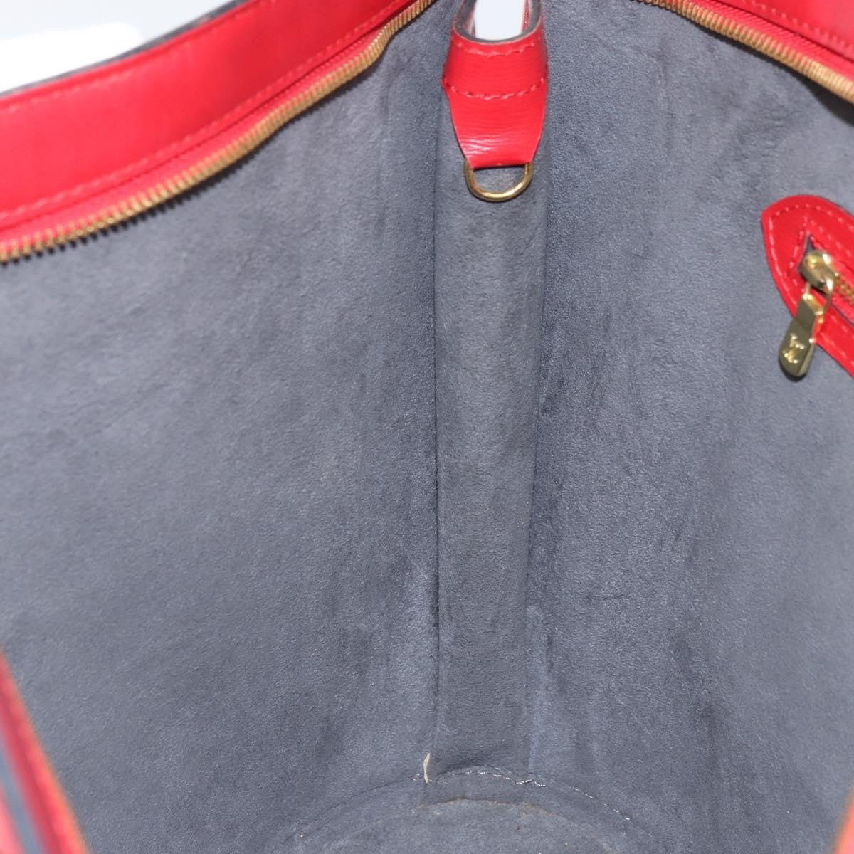 Louis Vuitton Saint Jacques Handbag Epi Leather, RED, LEATHER, Shoulder bag