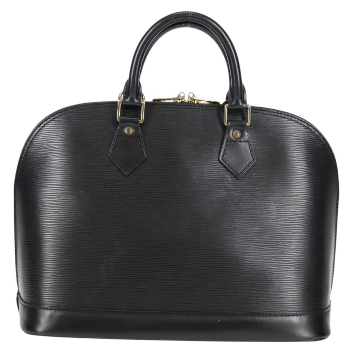 Louis Vuitton Alma Handbag Epi Leather, BLACK, LEATHER, Handbag