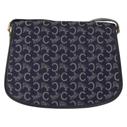 Celine C Sulky Shoulder bag Canvas, NAVY, CANVAS, Shoulder bag