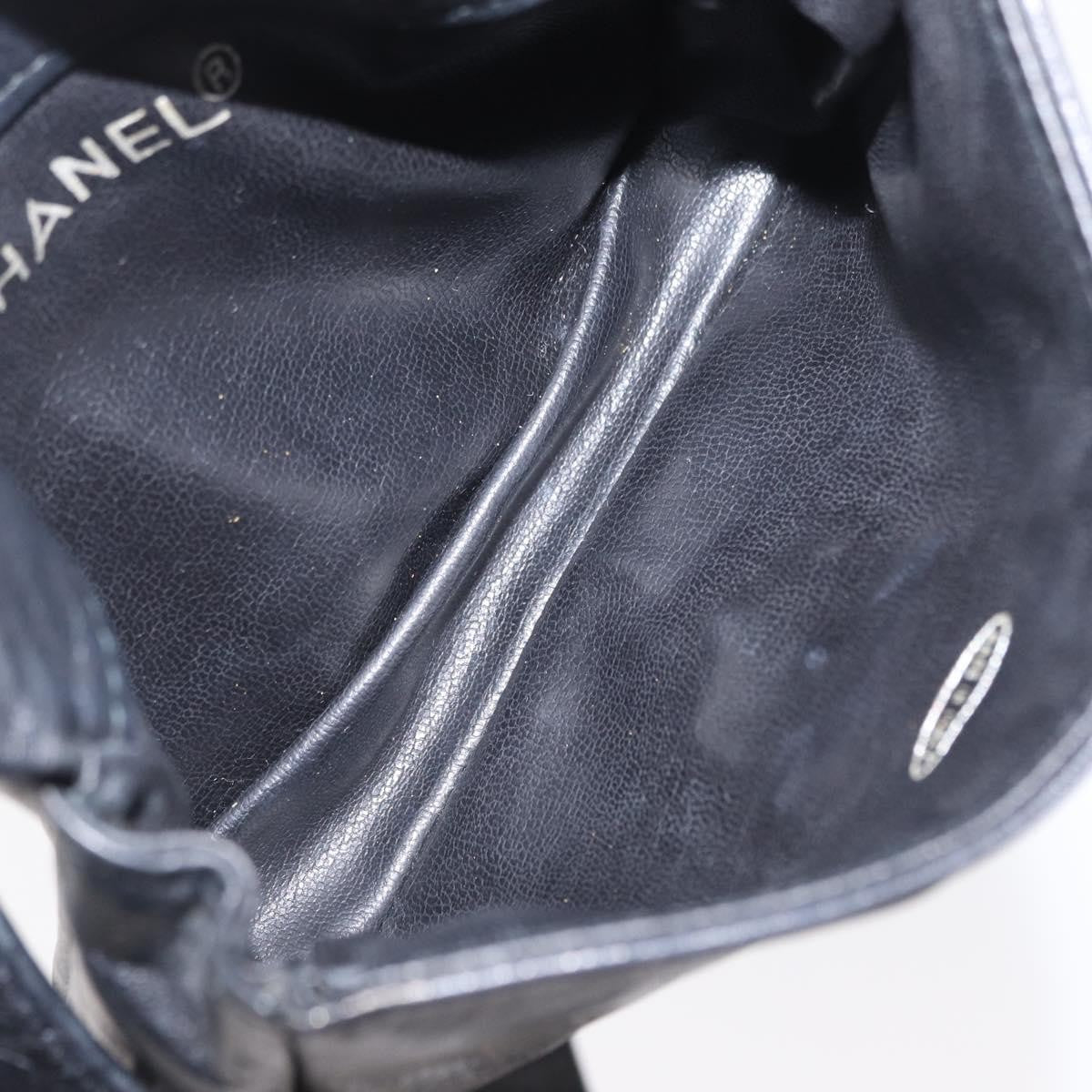 Chanel Chain Envelope Belt Bag Quilted Calfskin, BLACK, LEATHER, Clutche & pouche