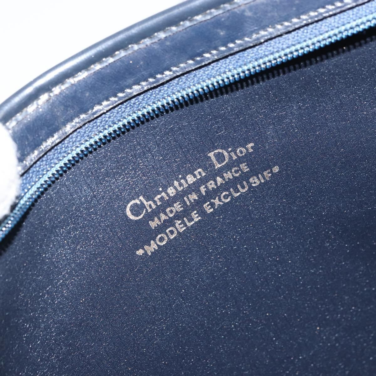 Christian Dior Vintage CD trotter Shoulder bag Canvas, NAVY, CANVAS, Shoulder bag