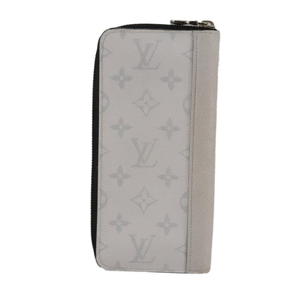 Louis Vuitton Zippy wallet vertical Taiga leather, WHITE, LEATHER, Wallets