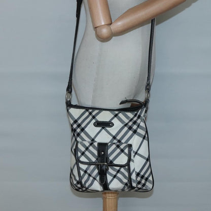 Burberry Nova Check Blue Label Nylon, WHITE, NYLON, Shoulder bag