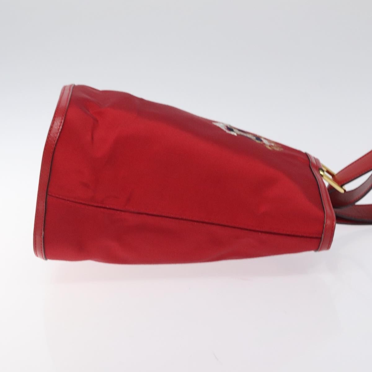 Celine Handbag Canvas, RED, CANVAS, Handbag