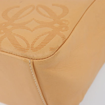 Loewe Anagram handbag Leather, BEIGE, LEATHER, Handbag