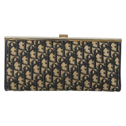 Christian Dior Vintage Trotter Pouch Diorissimo Canvas, NAVY, CANVAS, Clutche & pouche