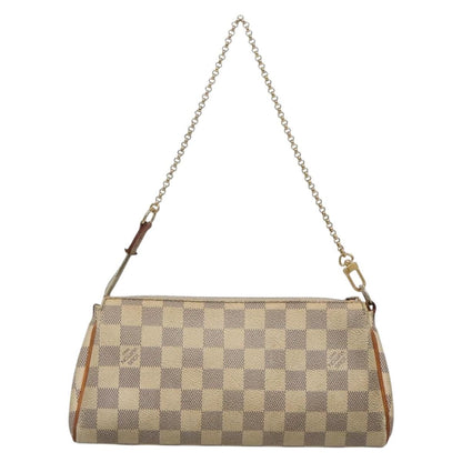 Louis Vuitton Eva Handbag Damier, WHITE, CANVAS, Shoulder bag
