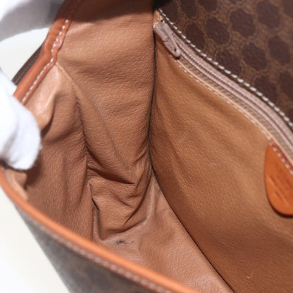 Celine Macadam Shoulder Bag PVC Leather, BROWN, PVC, Shoulder bag