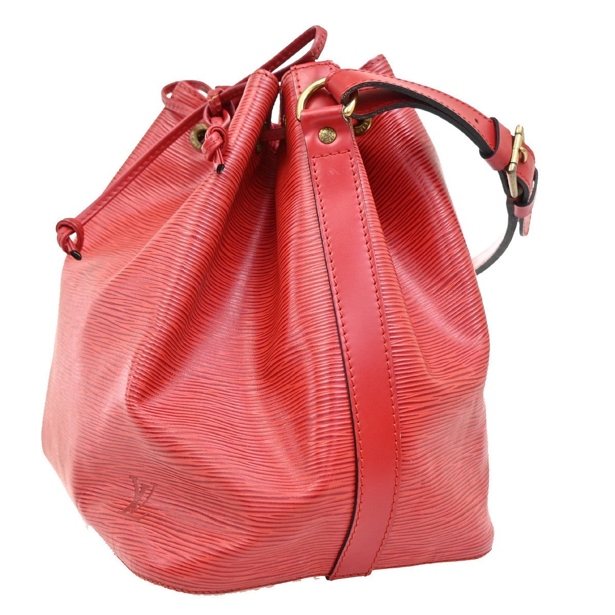 Louis Vuitton Noe Handbag Epi Leather, RED, LEATHER, Shoulder bag