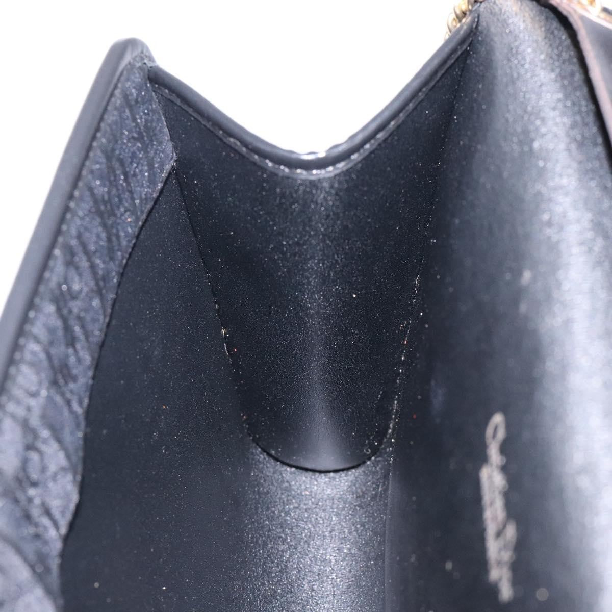 Christian Dior Vintage Trotteur Chain shoulder bag Canvas, BLACK, CANVAS, Shoulder bag