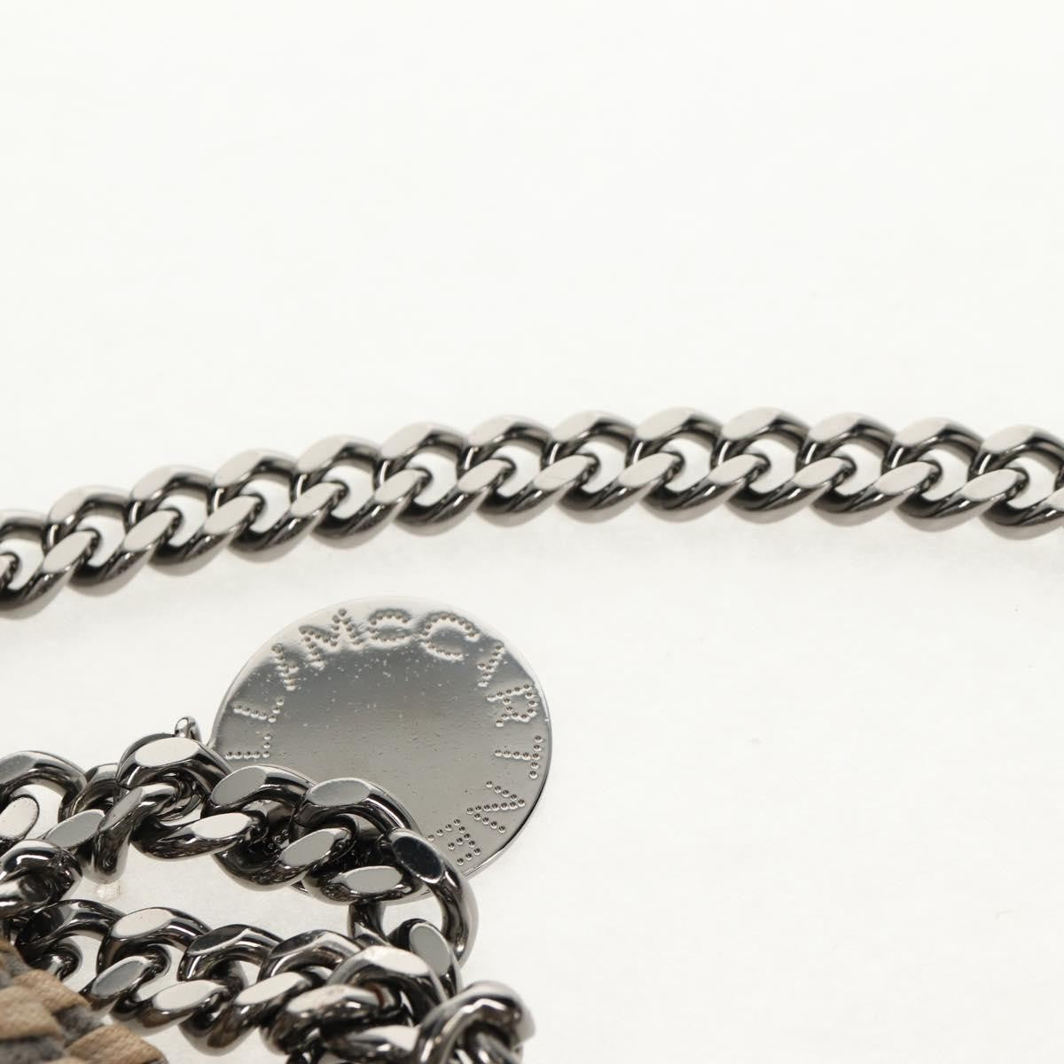 Stella McCartney Falabella Fold Over Bag Faux Leather, GRAY, POLYESTER, Shoulder bag